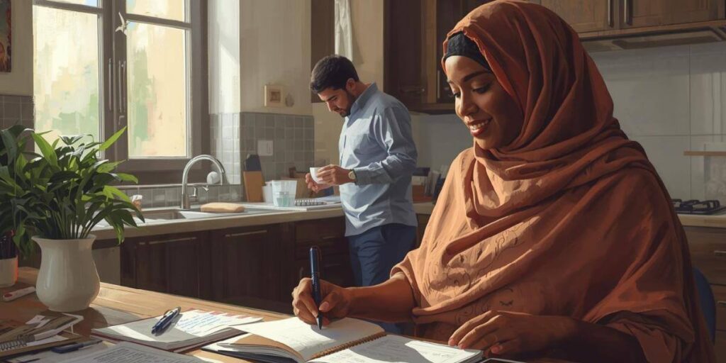 Pregnant parents using digital planning tools to prepare for postpartum period
